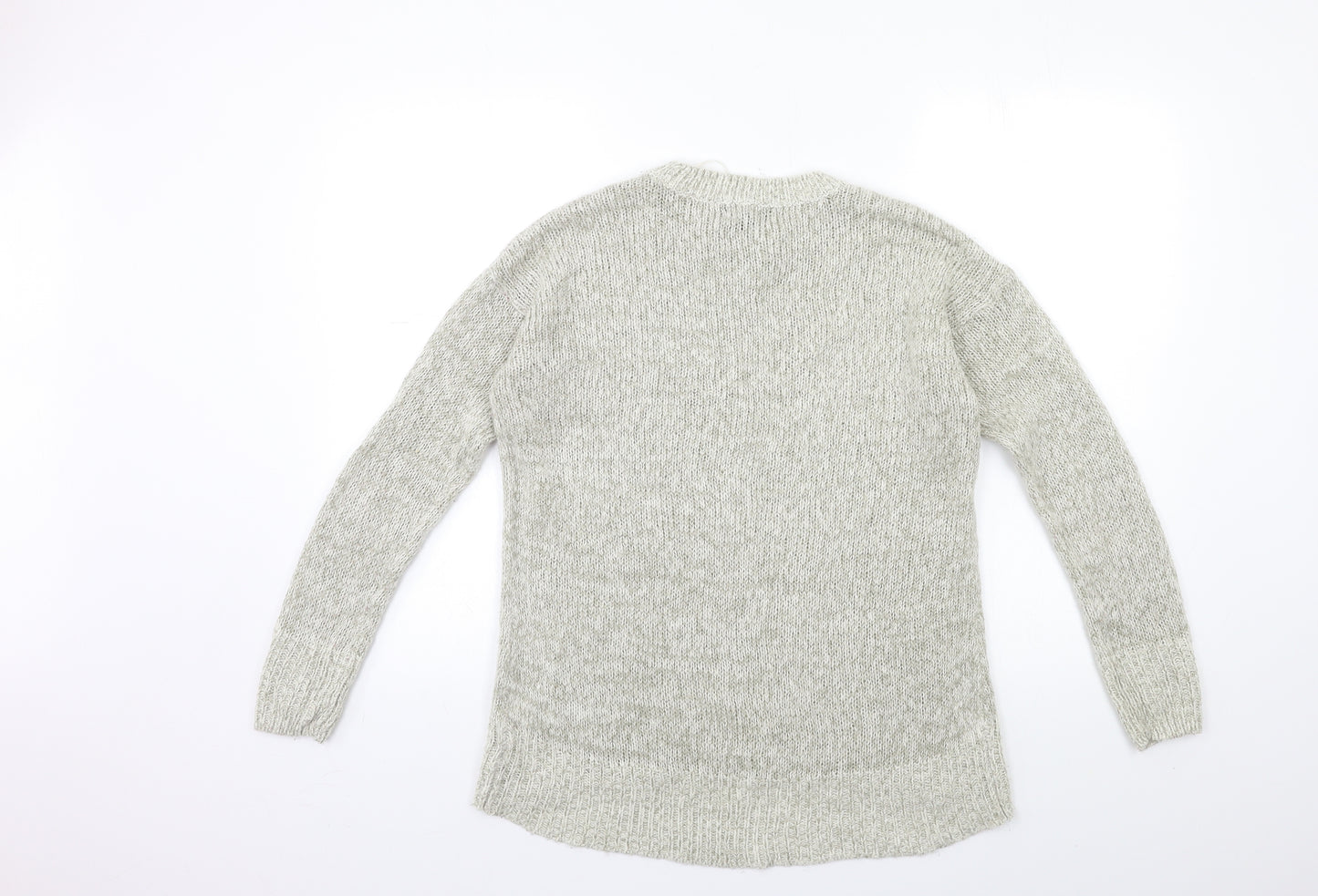 New Look Womens Grey  Knit Pullover Jumper Size S