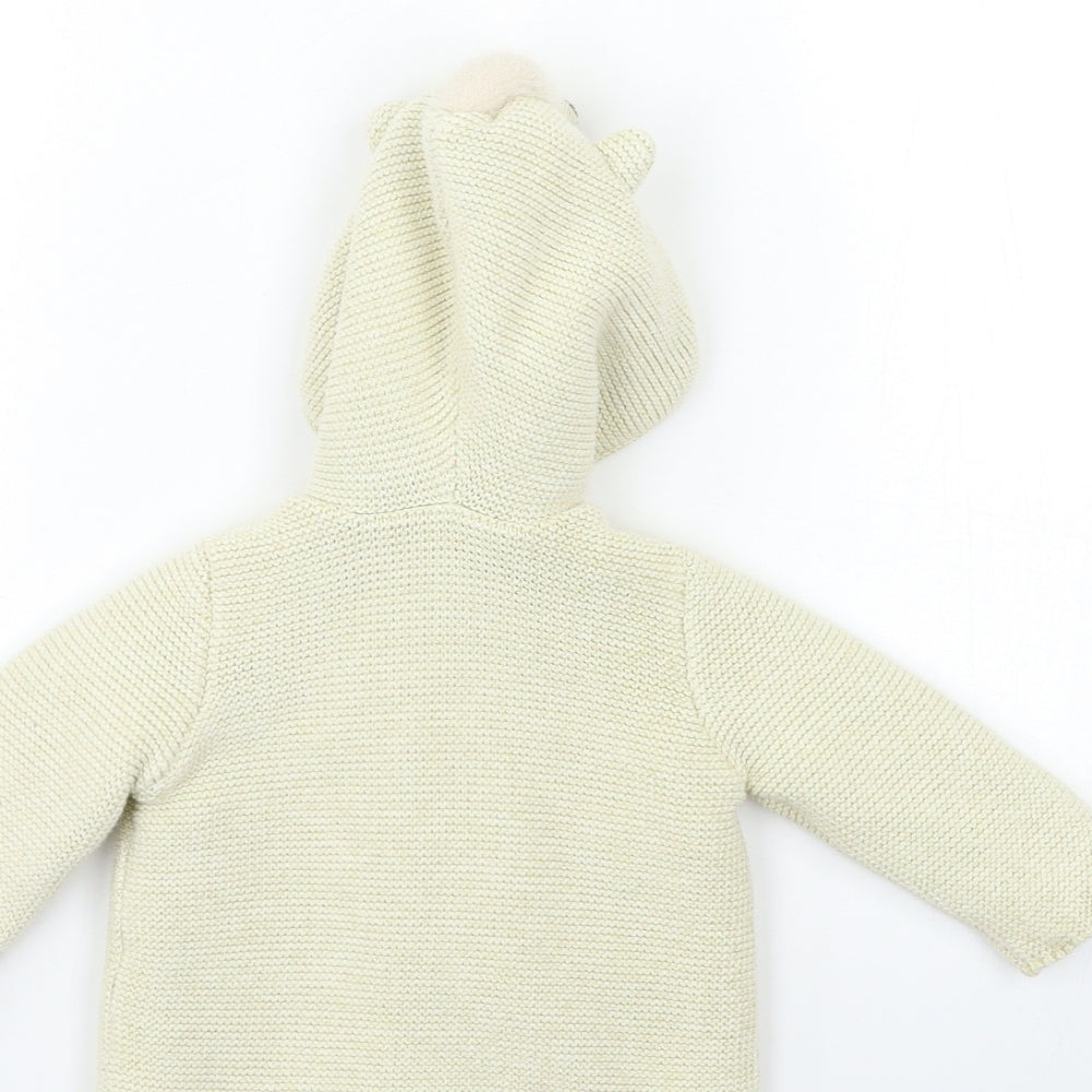FRED & FLO Baby Gold  Knit Cardigan Jumper Size 3-6 Months