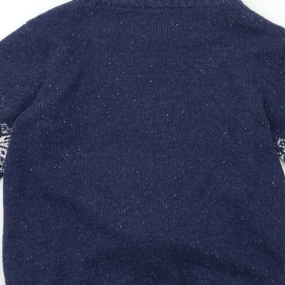 NEXT Boys Blue  Knit Pullover Jumper Size 9 Years