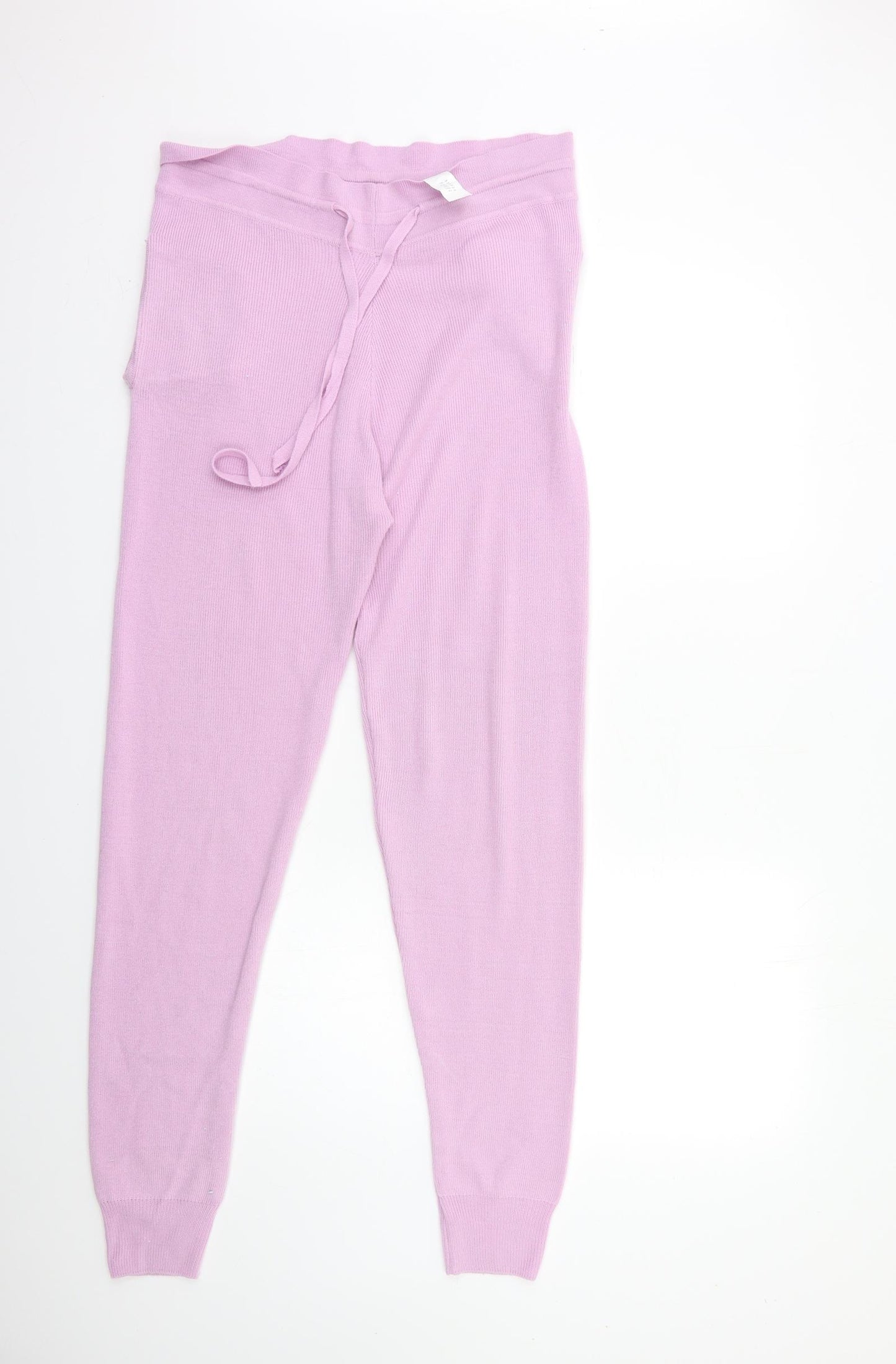 Boohoo Womens Pink  Knit Trousers  Size M L31 in
