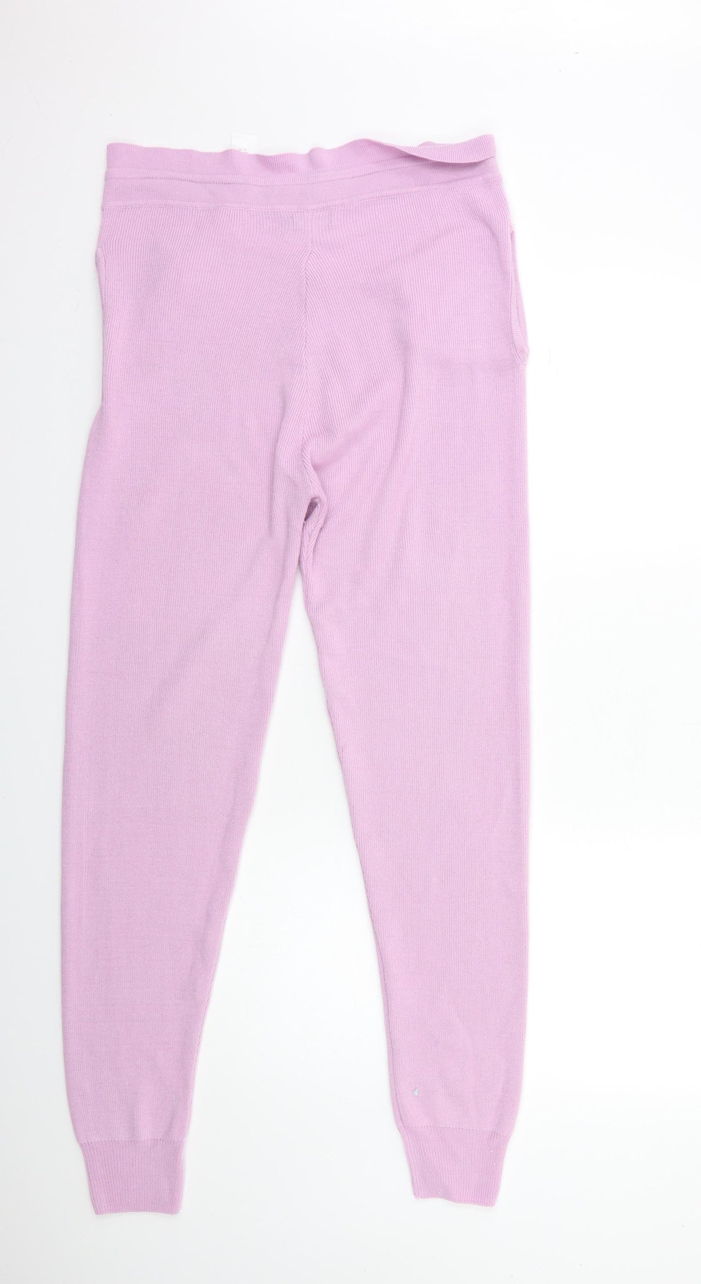 Boohoo Womens Pink  Knit Trousers  Size M L31 in