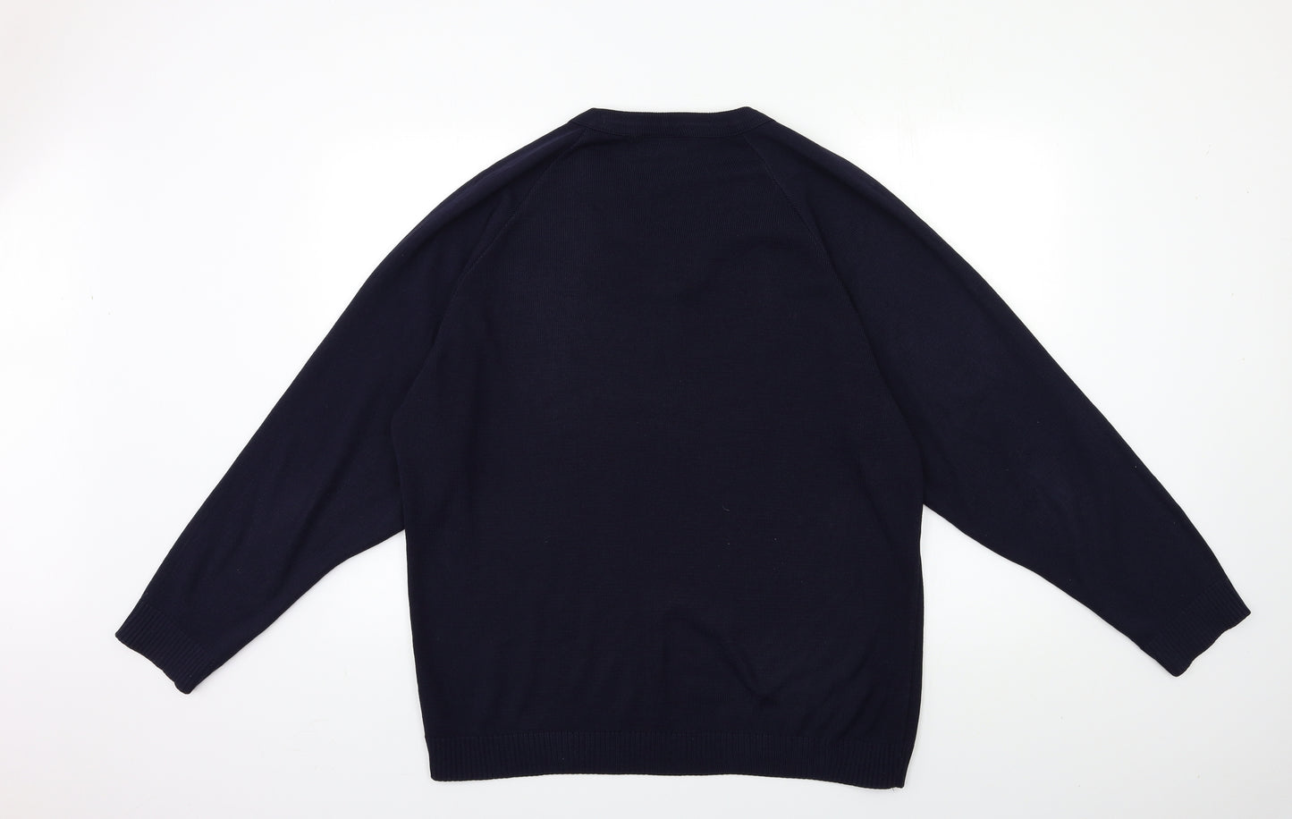 Michael Sehgal Mens Blue  Knit Pullover Jumper Size XL