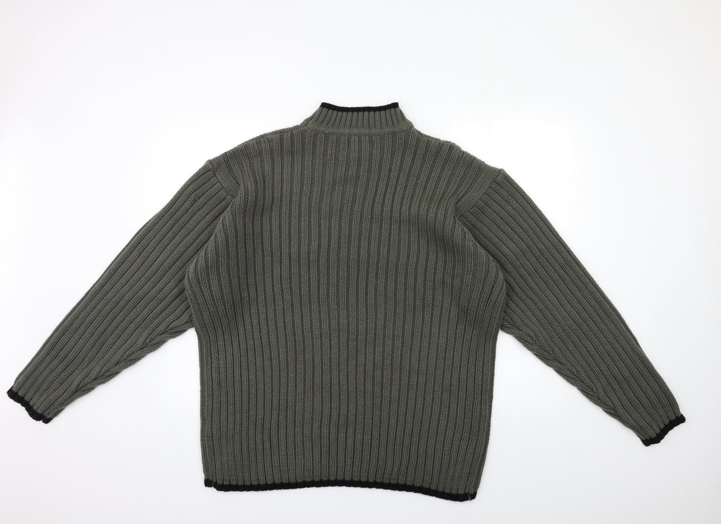 Innocenti Mens Grey  Knit Pullover Jumper Size L