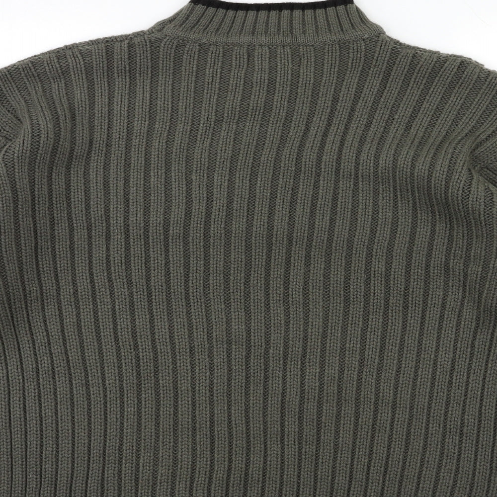 Innocenti Mens Grey  Knit Pullover Jumper Size L