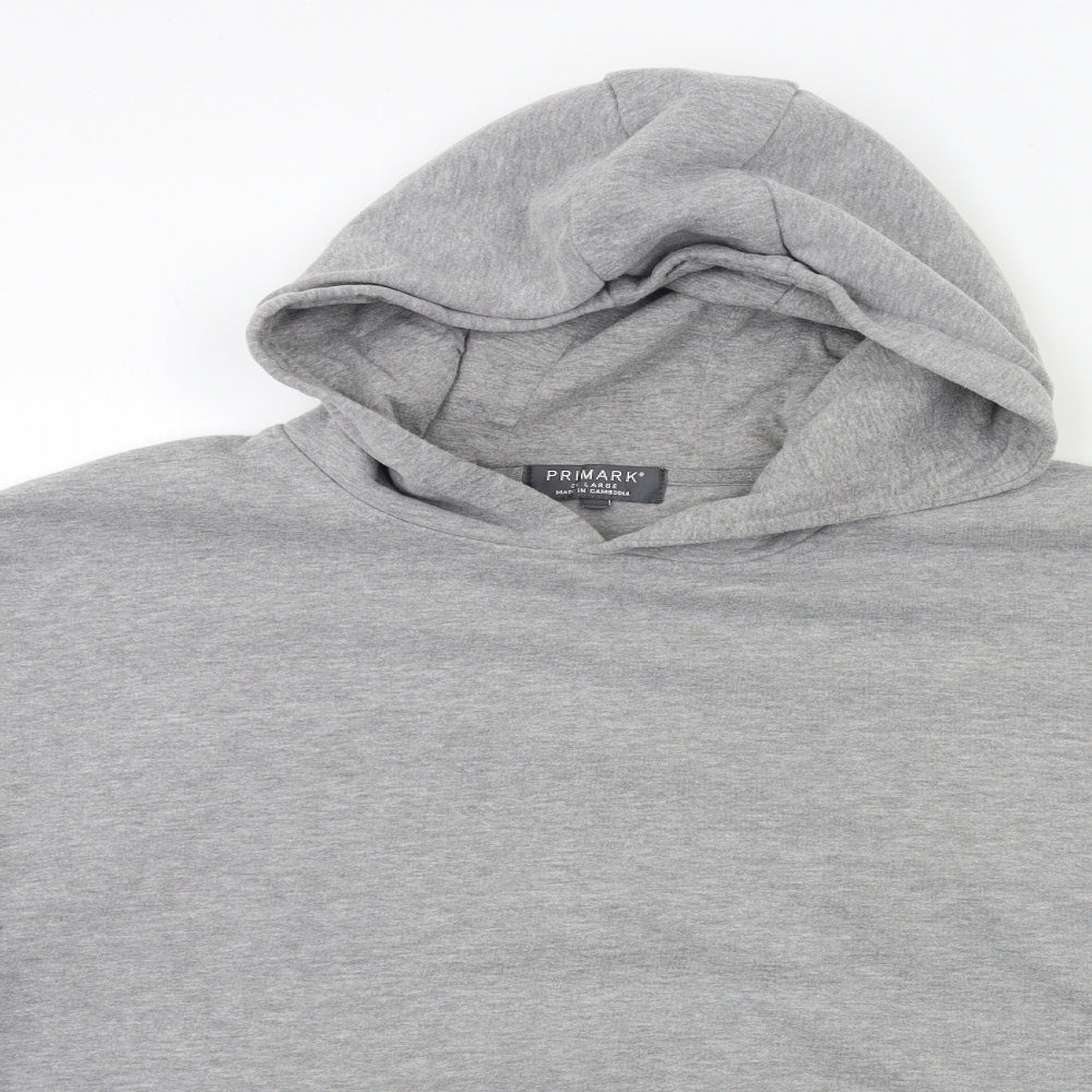 Primark Mens Grey   Pullover Hoodie Size L