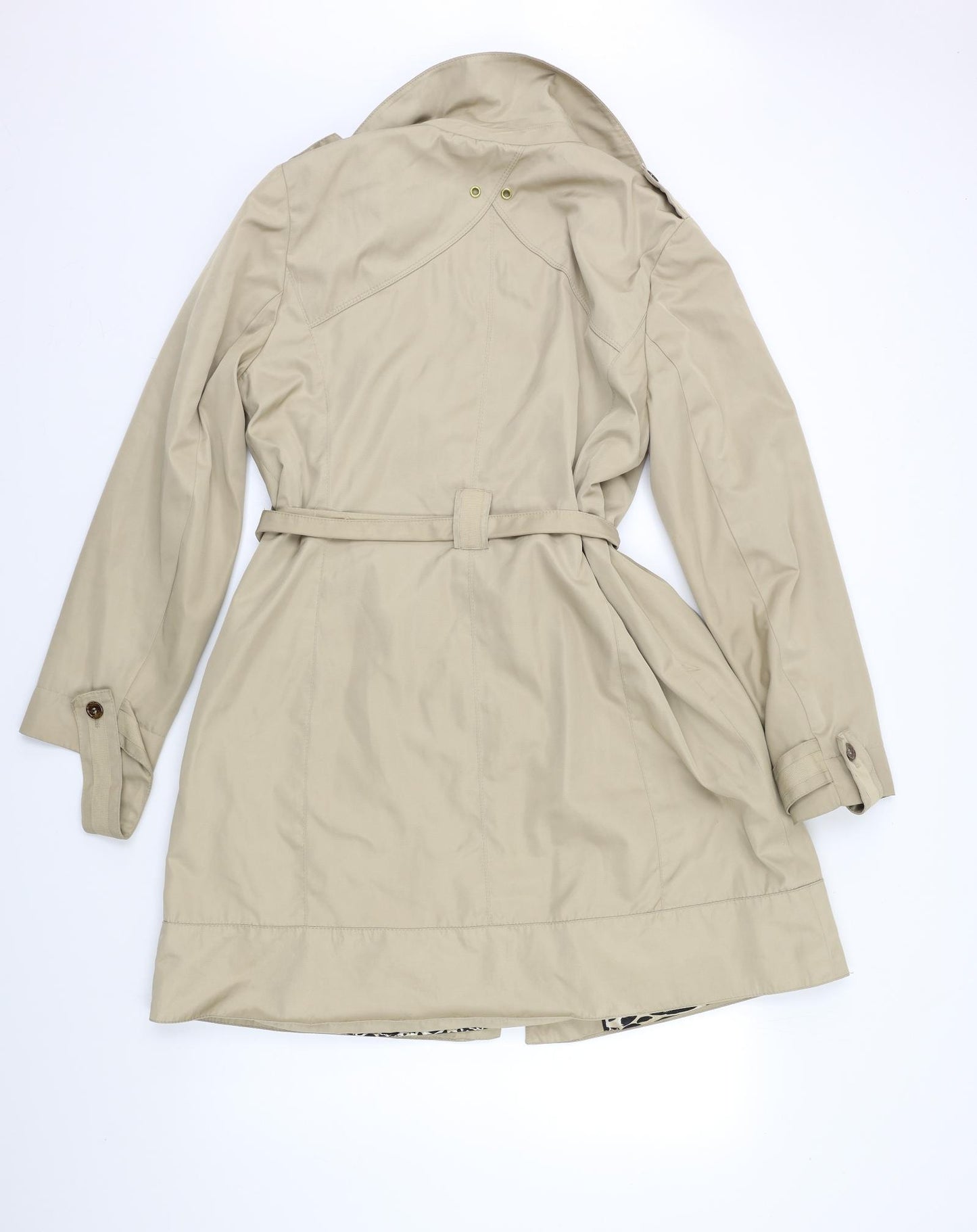 Per Una Womens Beige   Trench Coat Coat Size 16