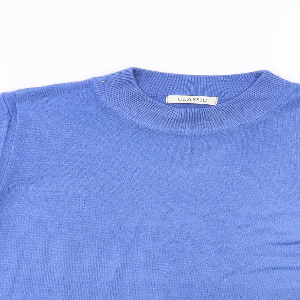 Marks and Spencer Womens Blue  Knit Pullover Jumper Size 14