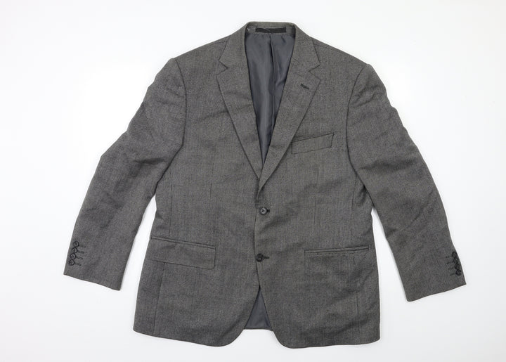Impressions Mens Grey Jacket Suit Jacket Size 42