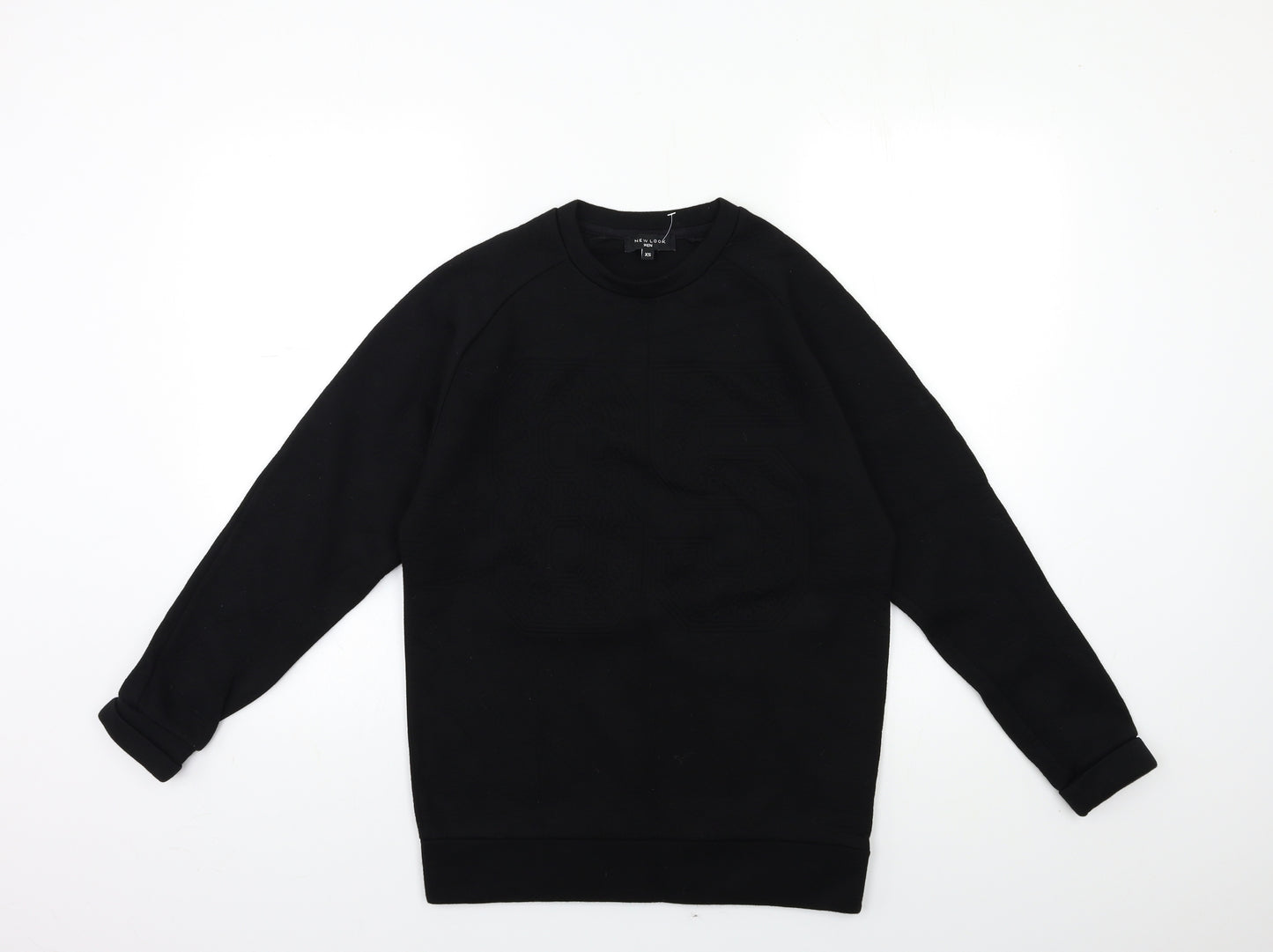 New Look Mens Black   Pullover Sweatshirt Size XS