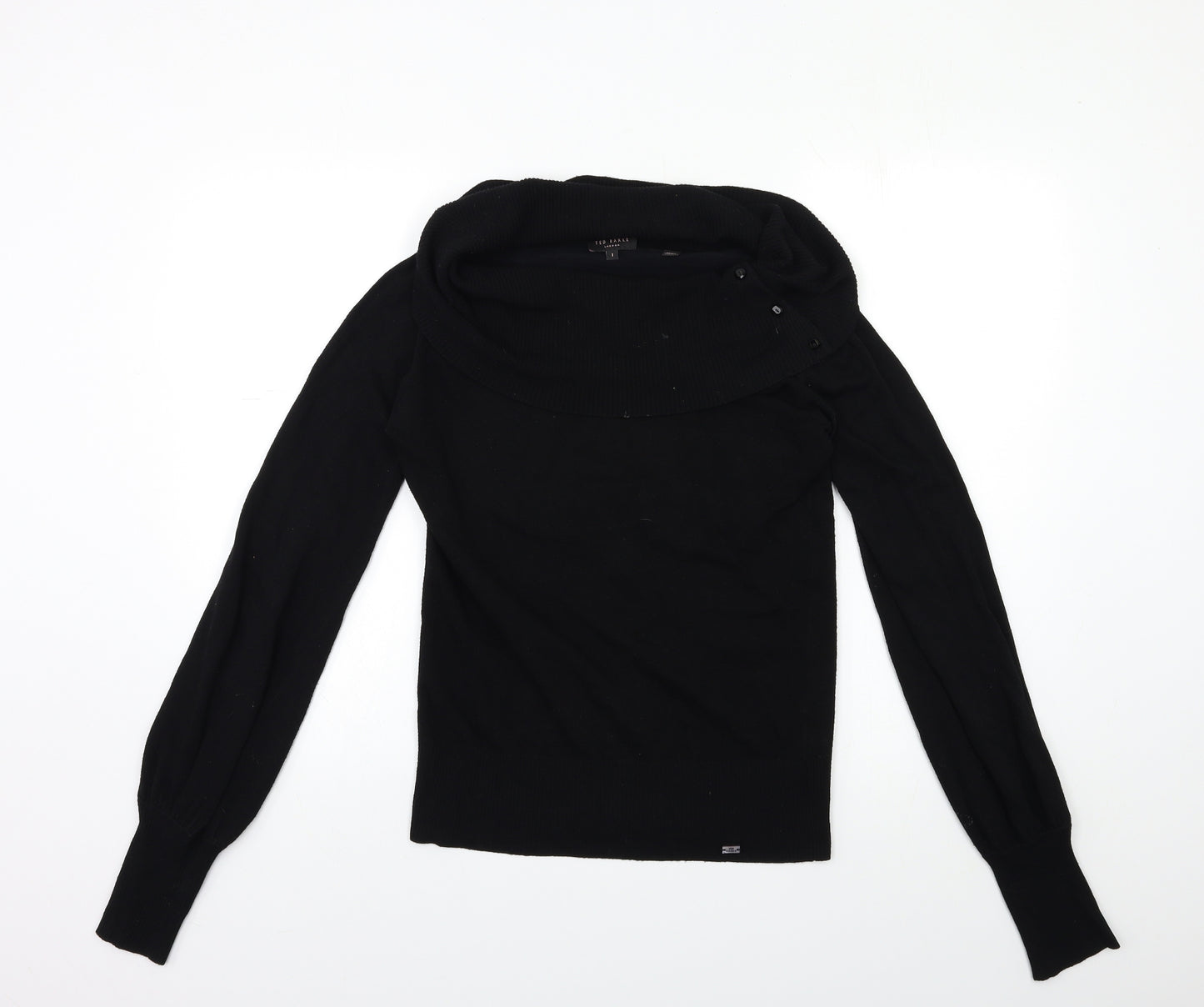 Ted Baker Womens Black  Knit Pullover Jumper Size S
