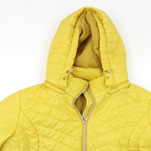 F&F Womens Yellow   Overcoat Coat Size 16