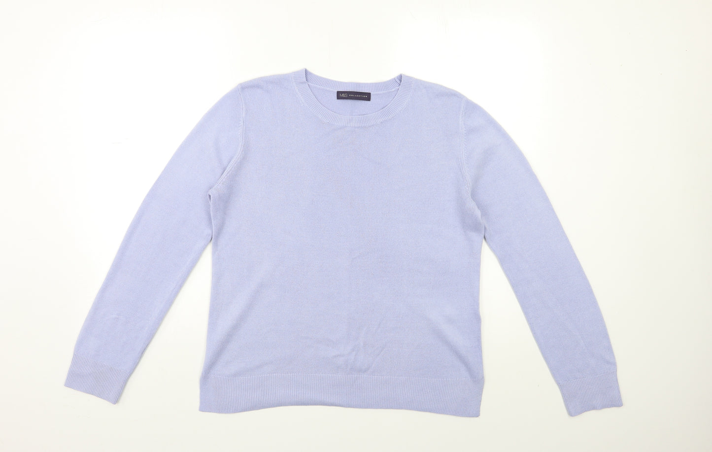 Marks and Spencer Womens Purple  Knit Pullover Jumper Size 12