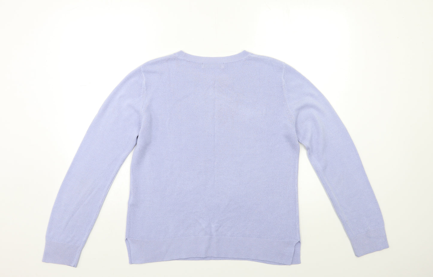 Marks and Spencer Womens Purple  Knit Pullover Jumper Size 12