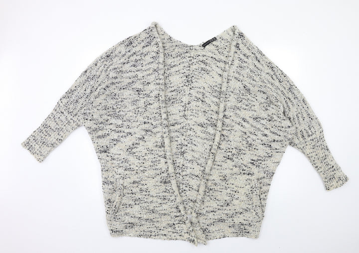 Primark Womens Grey  Knit Cardigan Jumper Size 14