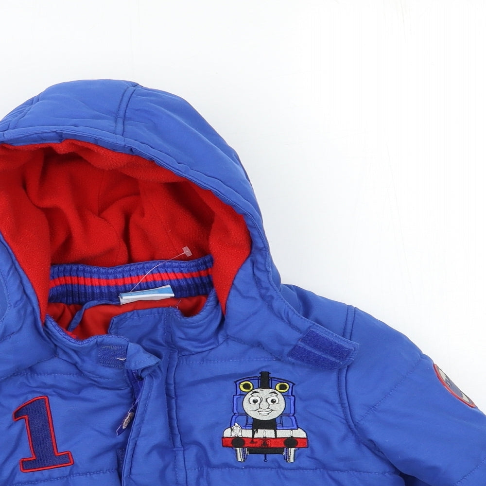 TU Boys Blue   Parka Coat Size 2-3 Years