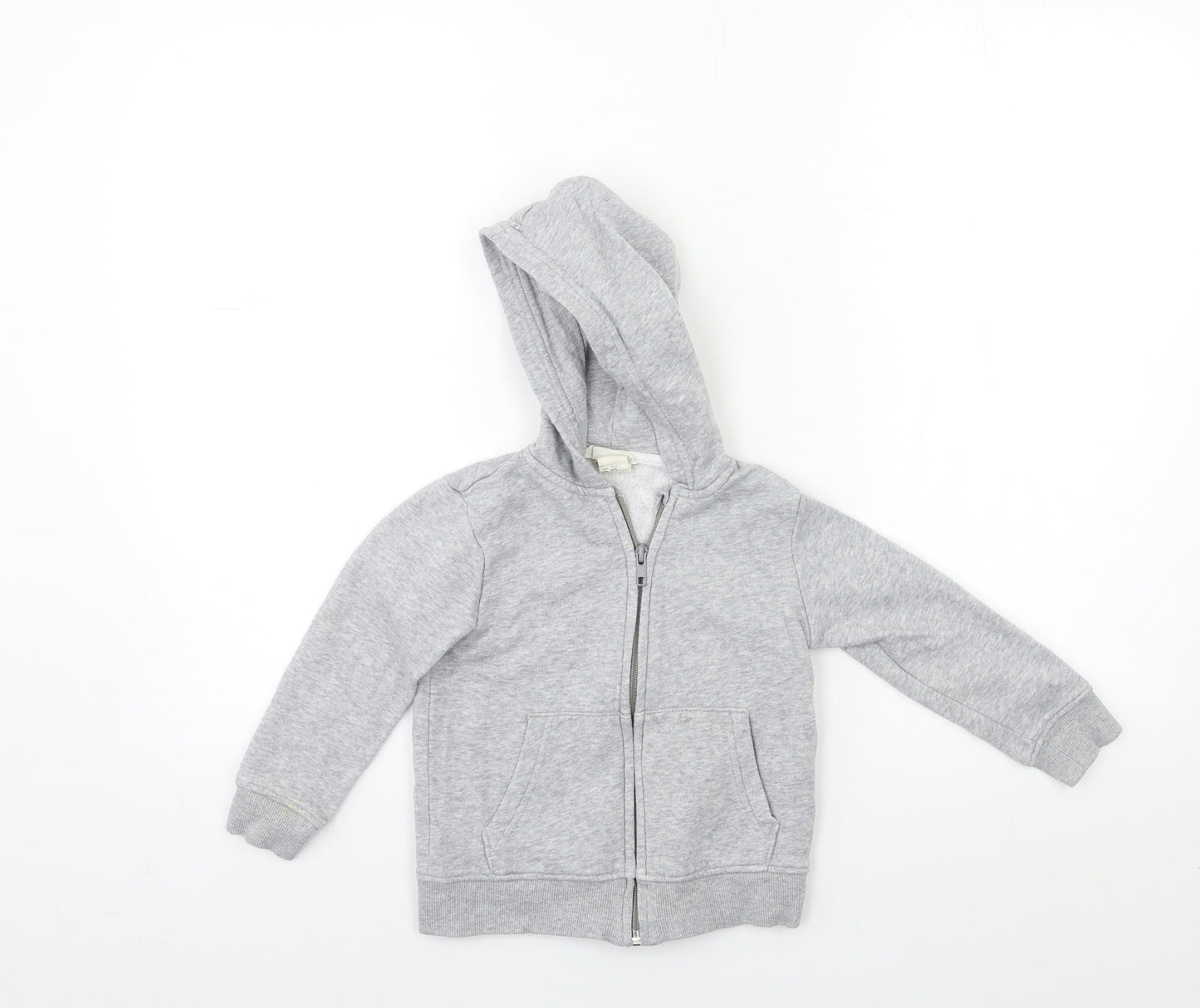 H&M Boys Grey   Full Zip Hoodie Size 3 Years