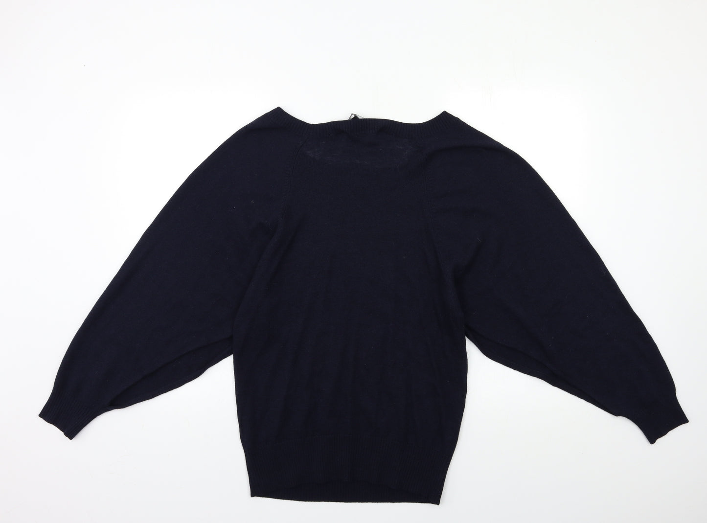 French Connection Womens Blue  Knit Pullover Jumper Size M  - open arm