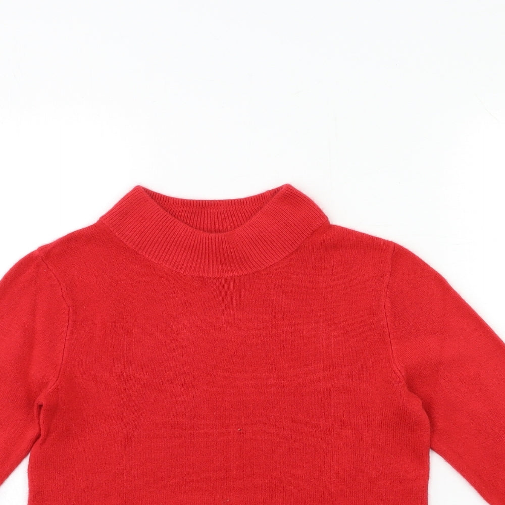 Papaya Womens Red  Knit Pullover Jumper Size 8