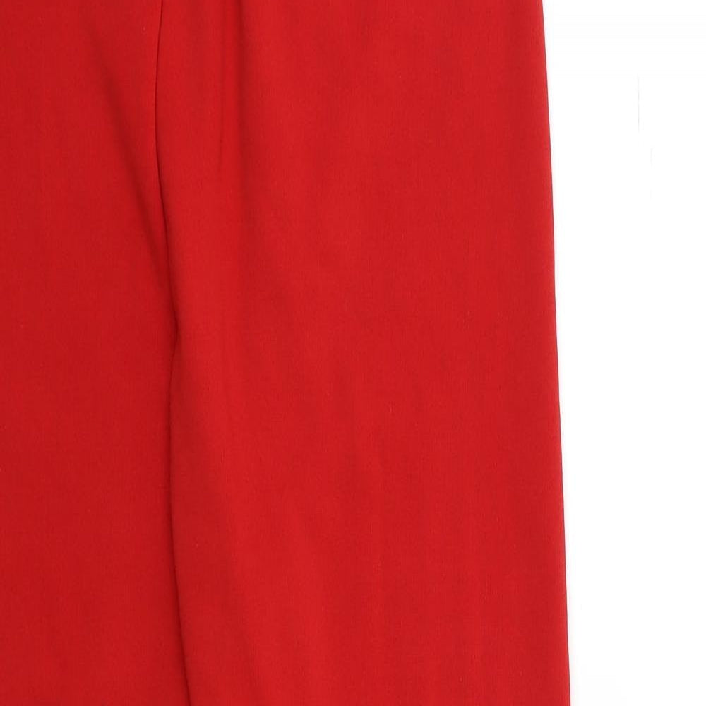 Preworn Womens Red   Trousers  Size 28 in L28.5 in