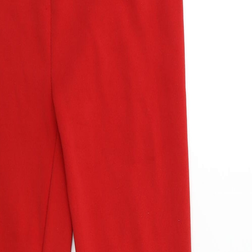Preworn Womens Red   Trousers  Size 28 in L28.5 in