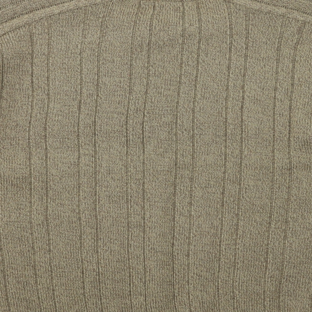 P.G. Field Mens Brown  Knit Pullover Jumper Size L