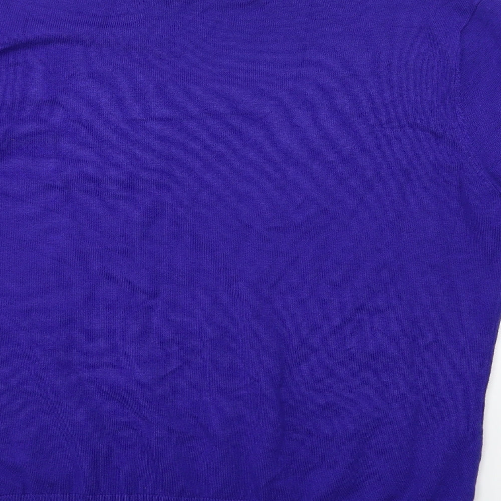 Per Una Womens Blue  Knit Pullover Jumper Size 14