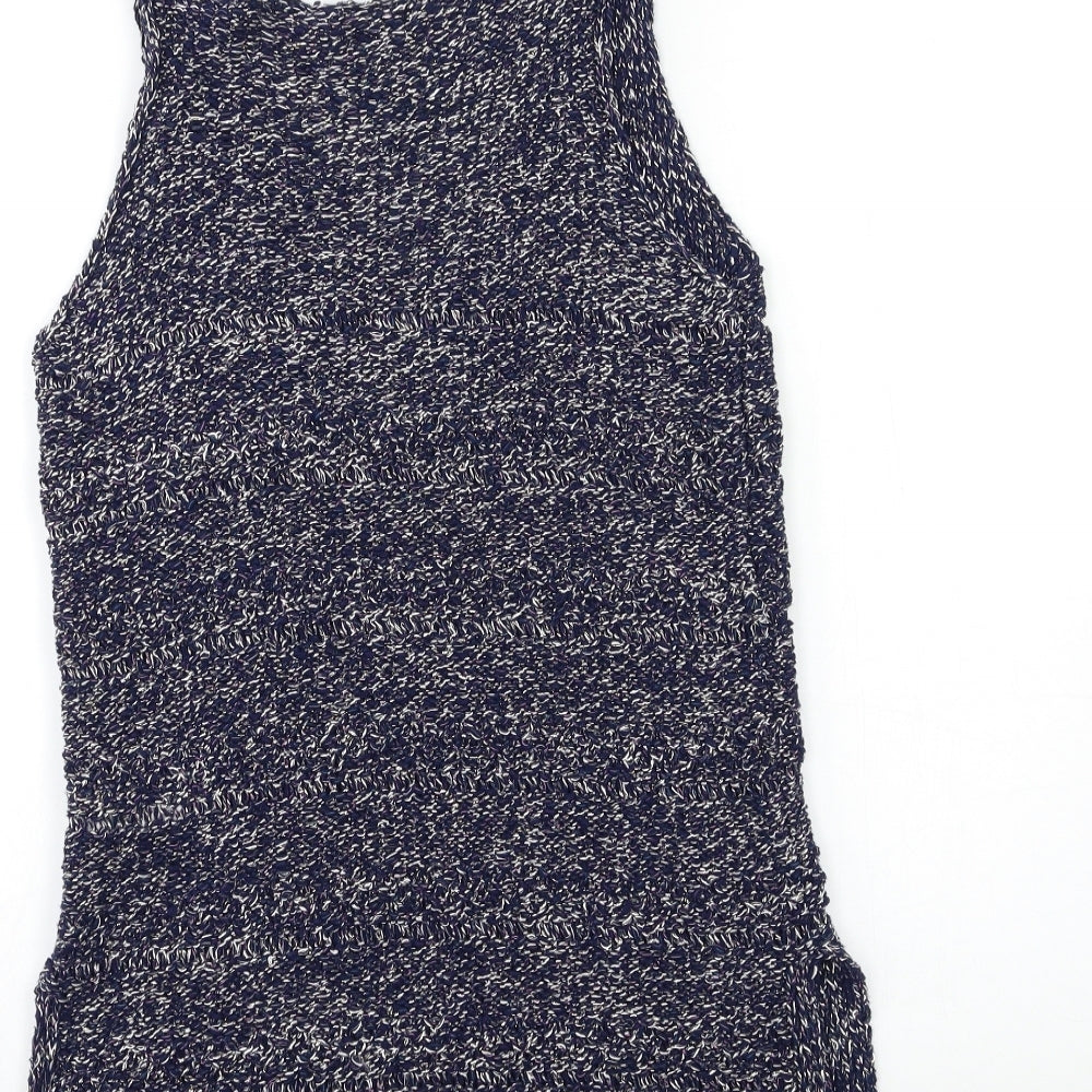 F&F Womens Blue  Knit Pullover Jumper Size 10