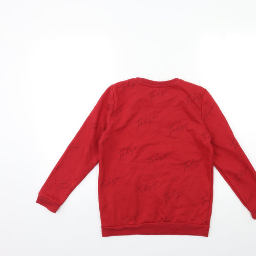 Primark Boys Red   Pullover Sweatshirt Size 10 Years