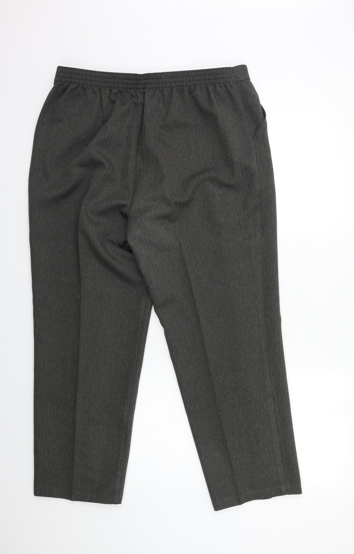 Marks and Spencer Womens Grey   Trousers  Size 16 L26 in