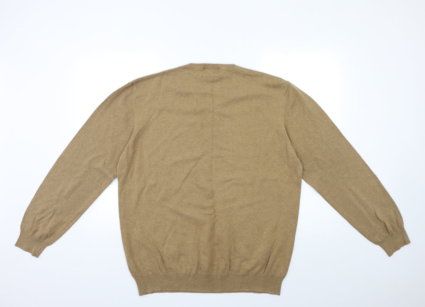 TU Mens Brown  Knit Pullover Jumper Size XL