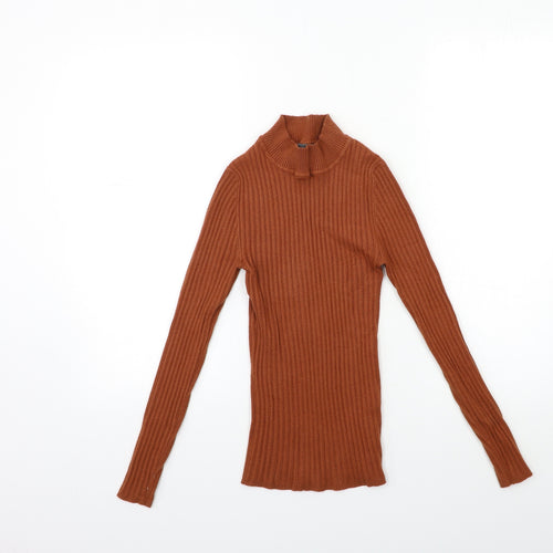 Primark Womens Brown  Knit Pullover Jumper Size 12