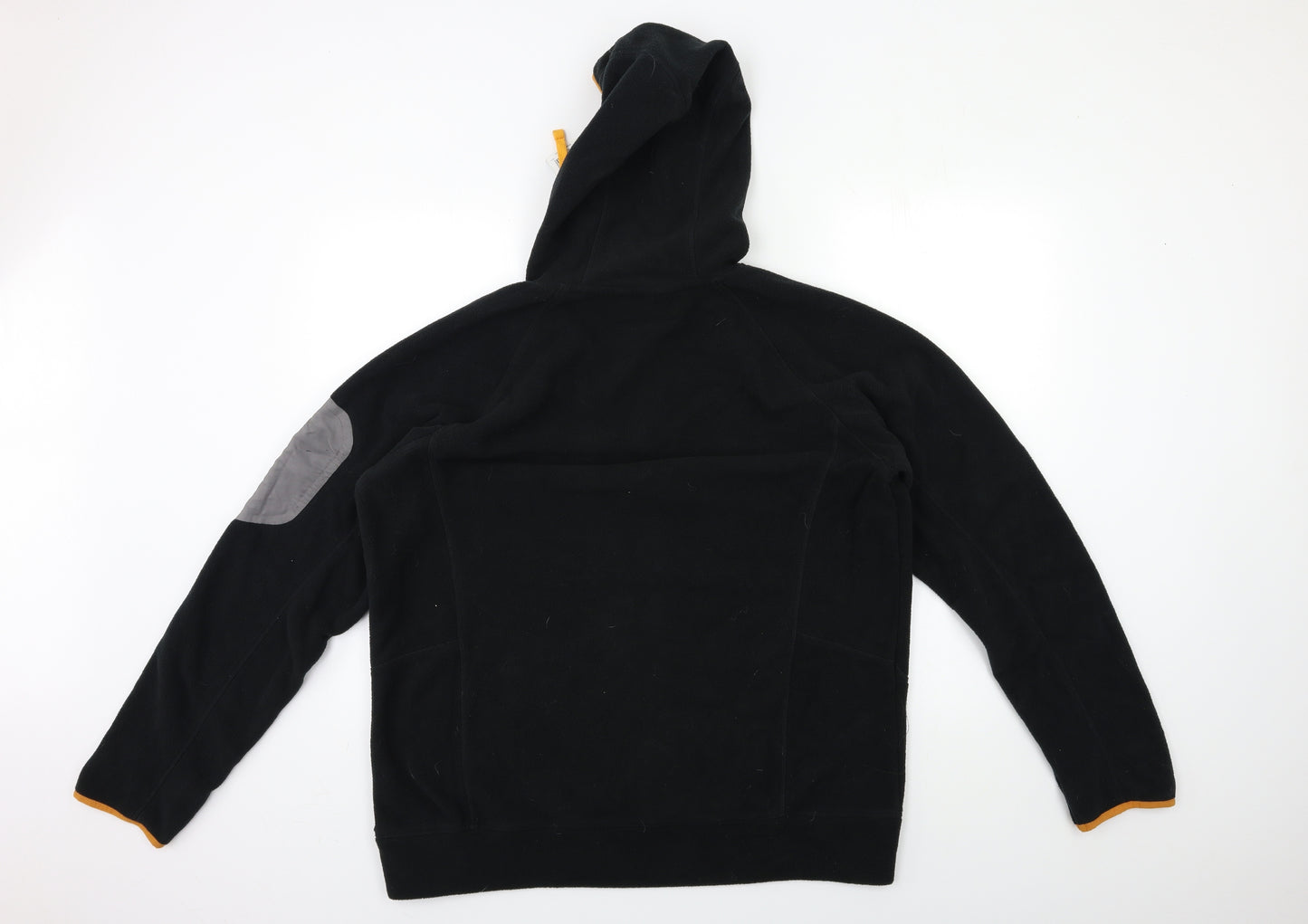 YKK Mens Black  Fleece Pullover Hoodie Size L