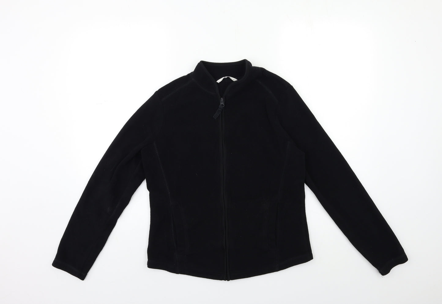 TU Womens Black  Fleece Jacket  Size 10