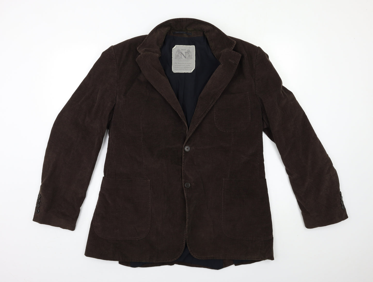 NEXT Mens Brown  Corduroy Jacket Suit Jacket Size L