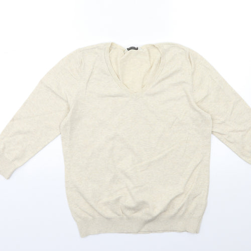 BHS Womens Beige  Knit Pullover Jumper Size 12