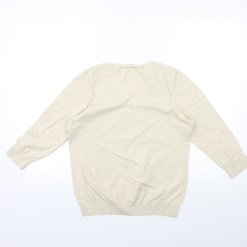 BHS Womens Beige  Knit Pullover Jumper Size 12