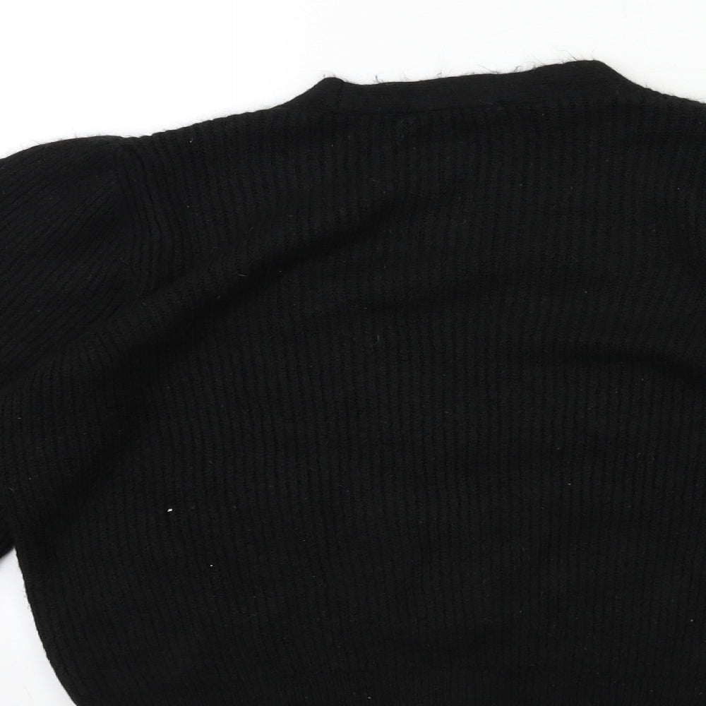 George Womens Black  Knit Cardigan Jumper Size S