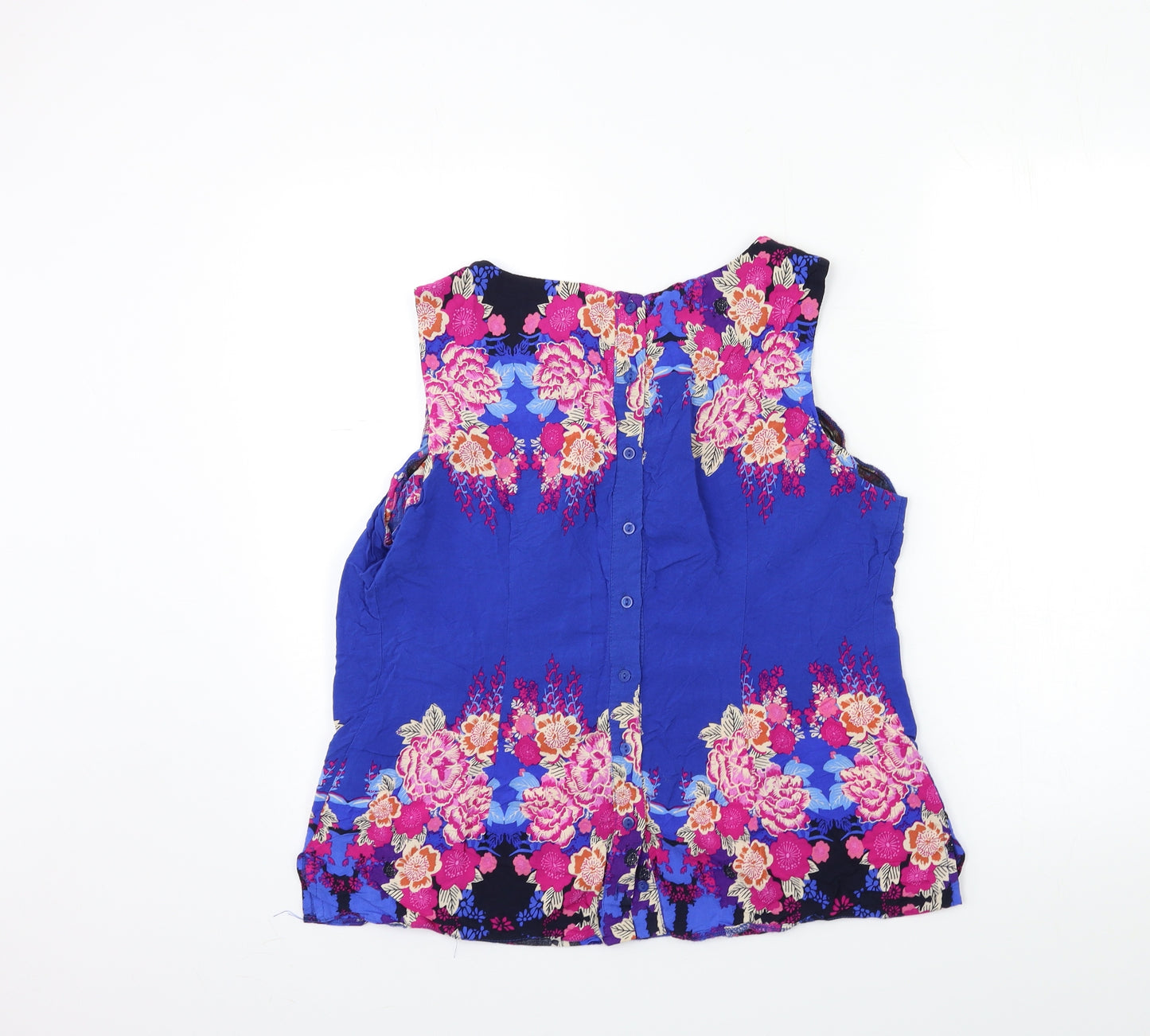 Dorothy Perkins Womens Blue Floral  Basic Blouse Size 18