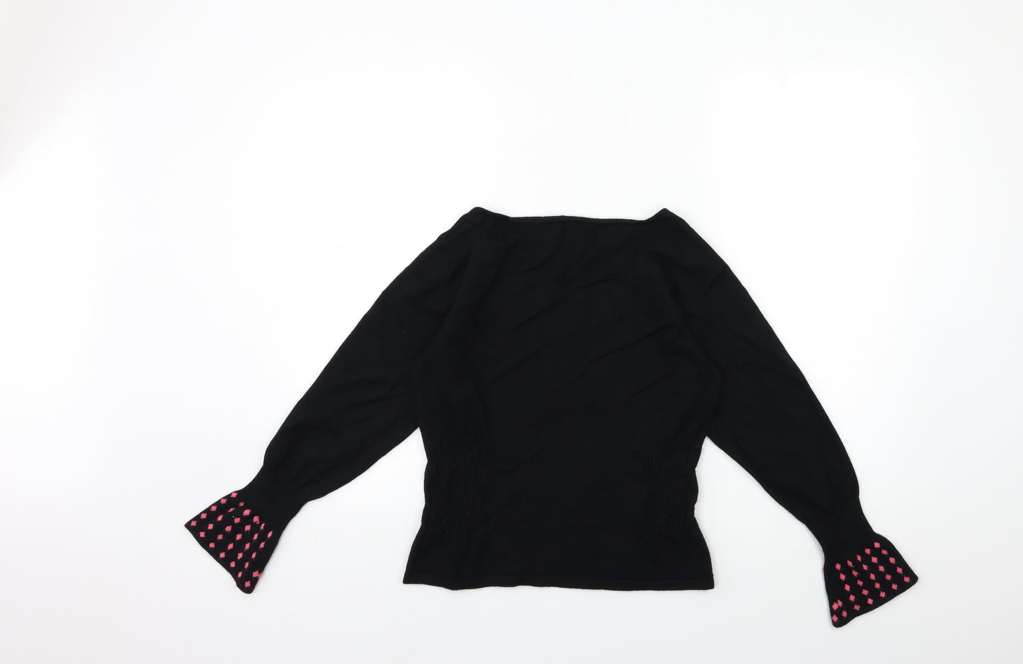 Firetrap Womens Black  Knit Pullover Jumper Size L