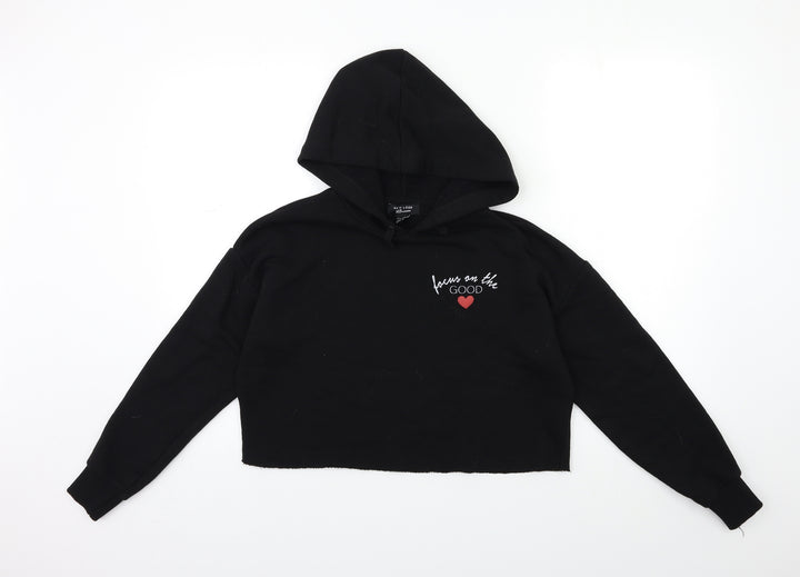 New Look Womens Black   Pullover Hoodie Size 12