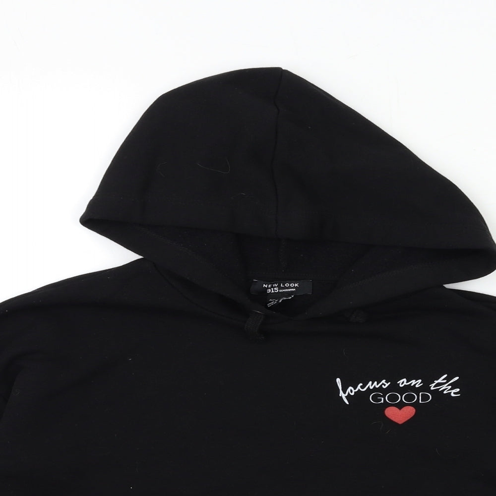 New Look Womens Black   Pullover Hoodie Size 12