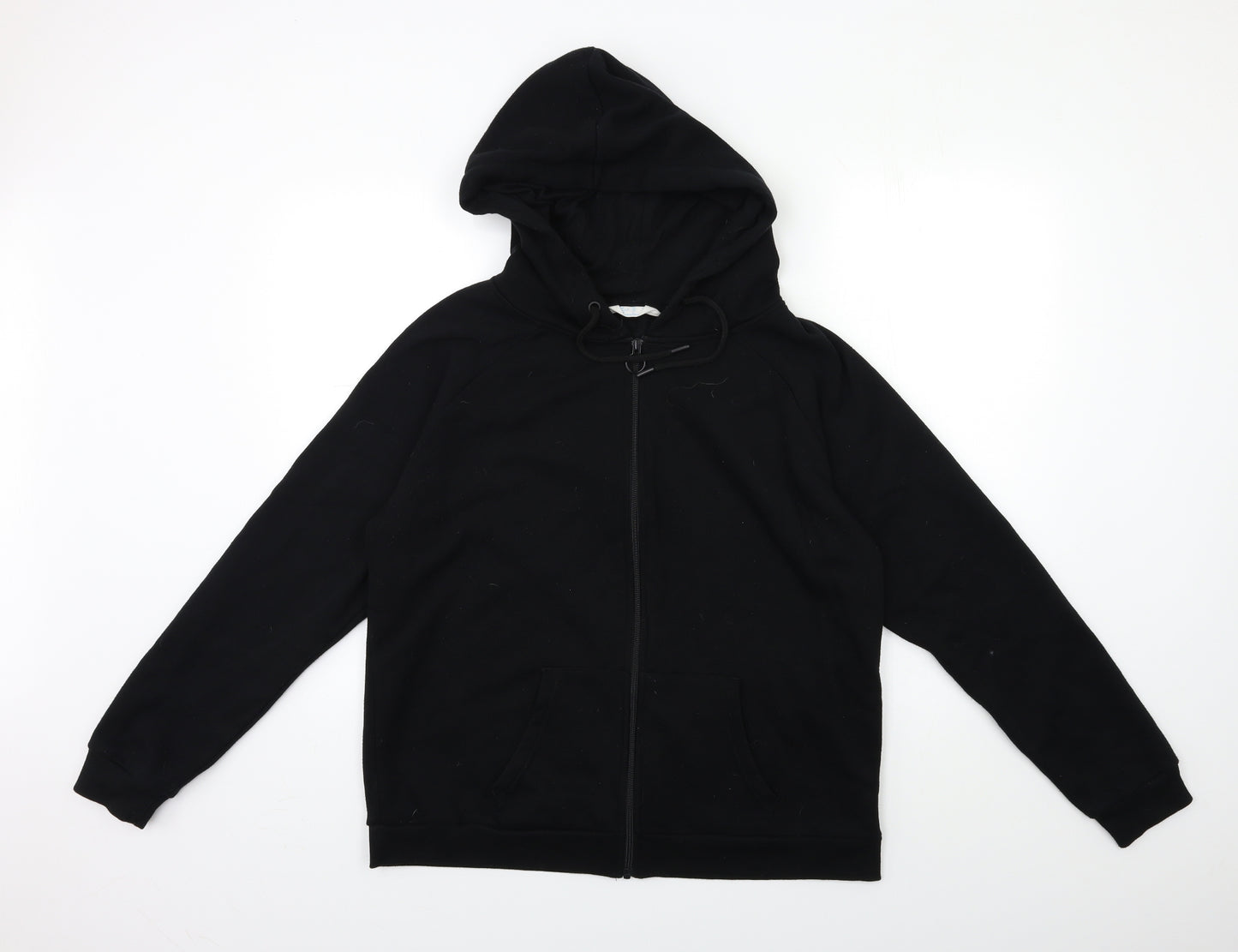Primark Womens Black   Full Zip Hoodie Size L
