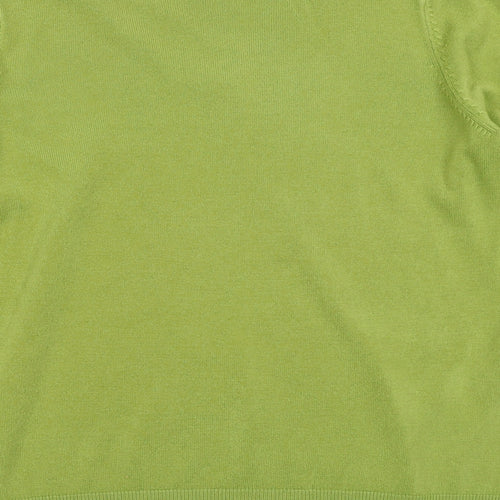e. Womens Green  Knit Pullover Jumper Size 20