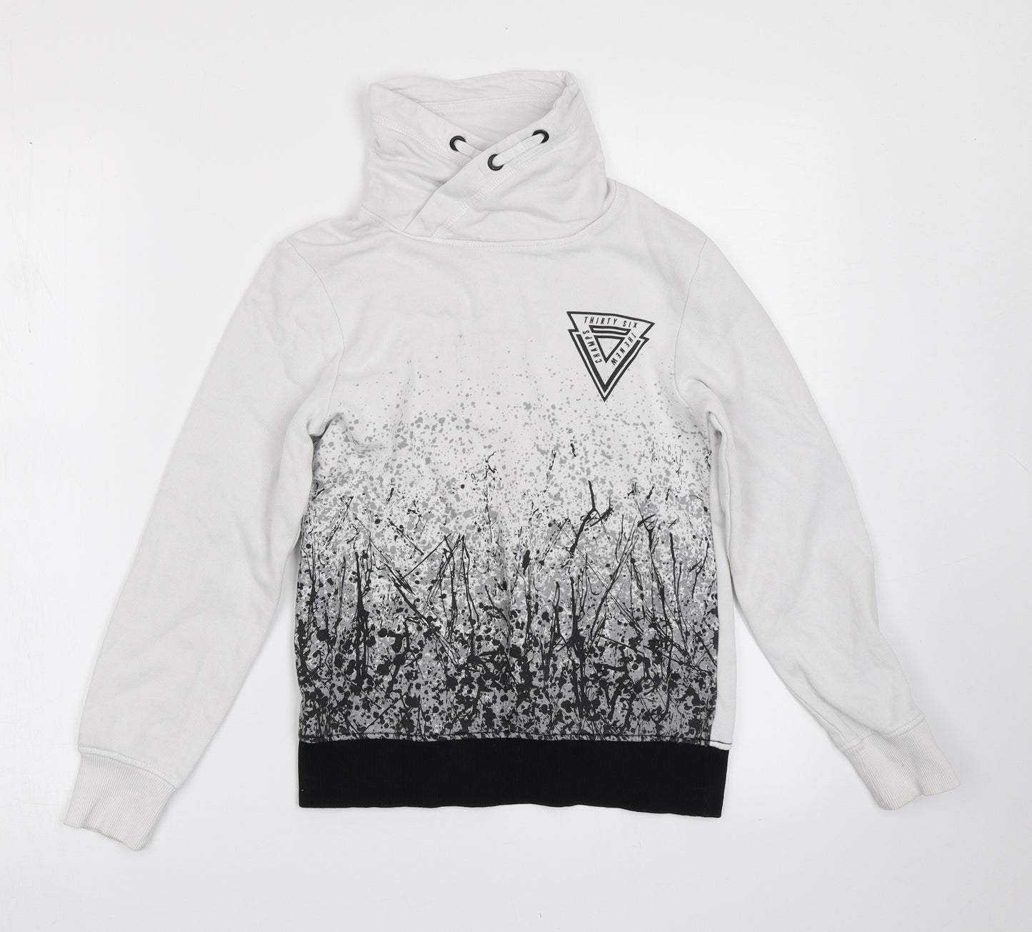 H&M Boys White   Pullover Sweatshirt Size 9-10 Years