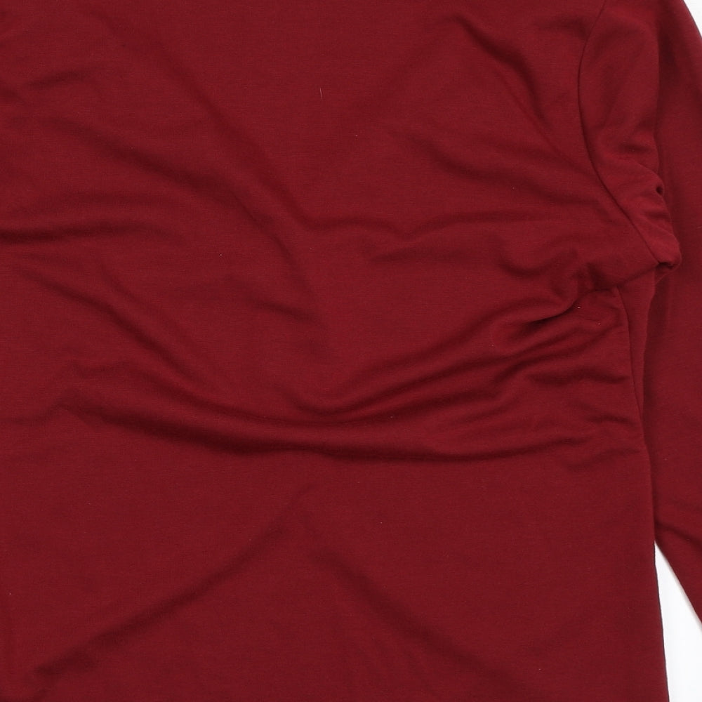 Boohoo Womens Red   Jacket Blazer Size 18