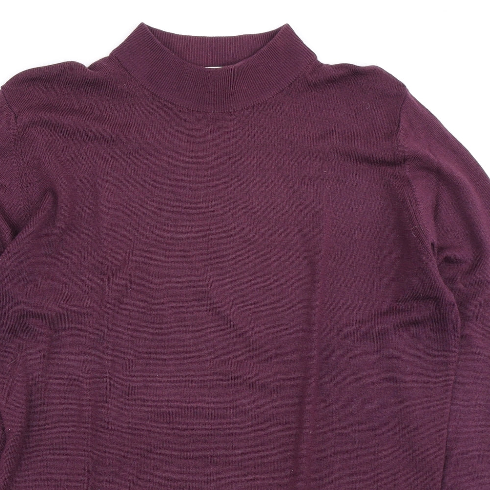 Equorian Womens Purple  Knit Pullover Jumper Size M