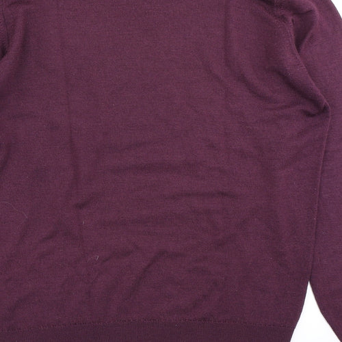 Equorian Womens Purple  Knit Pullover Jumper Size M