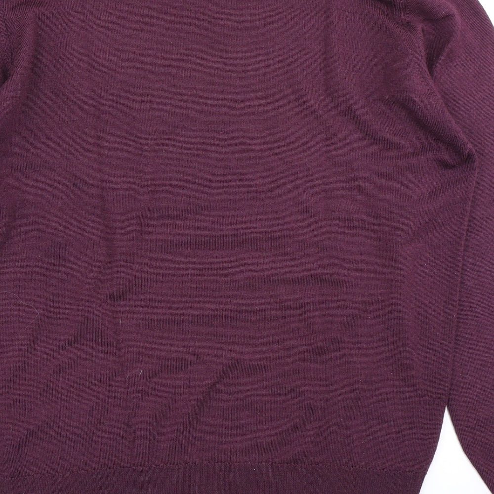 Equorian Womens Purple  Knit Pullover Jumper Size M