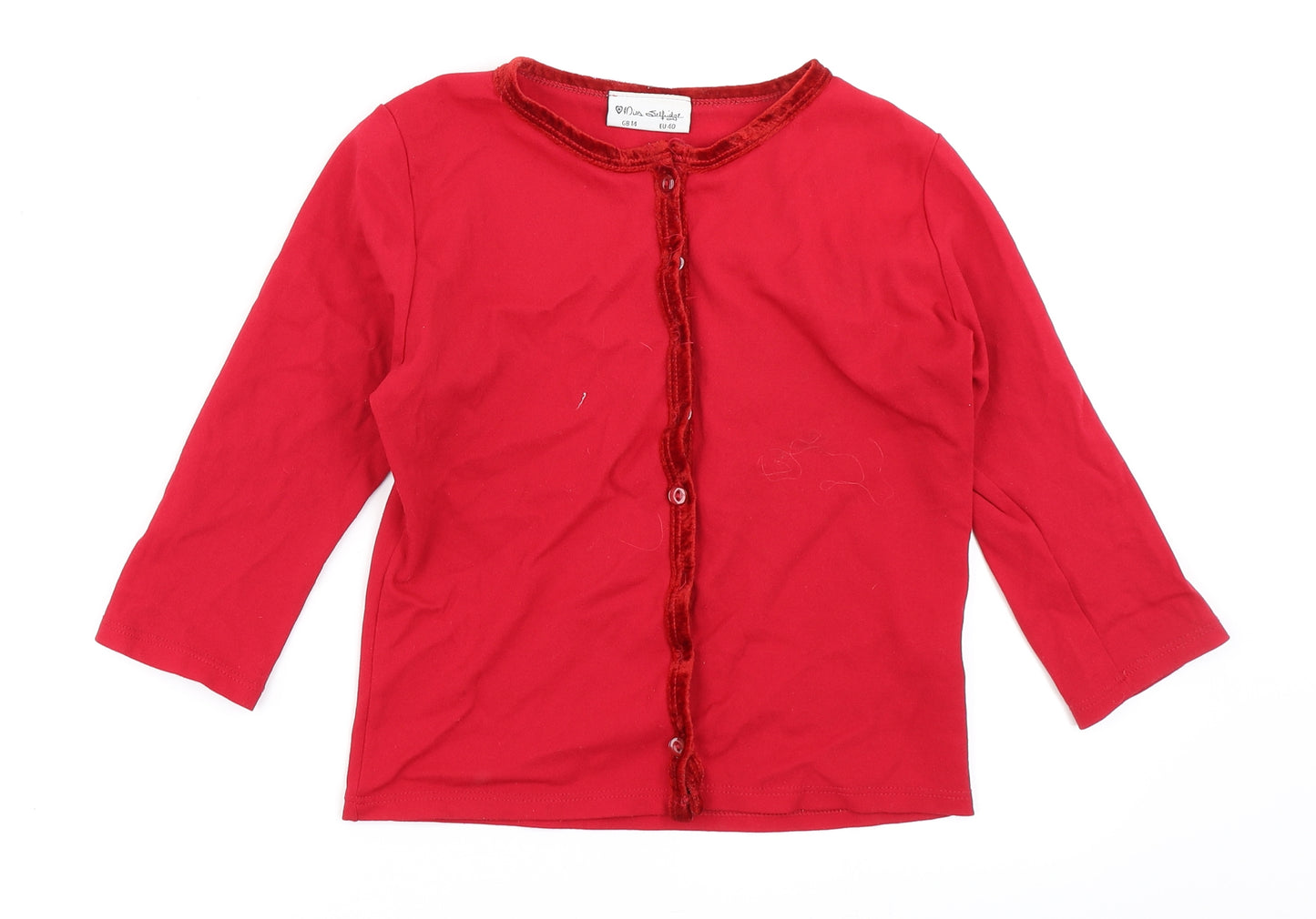 Miss Selfridge Womens Red   Cardigan Jumper Size 14