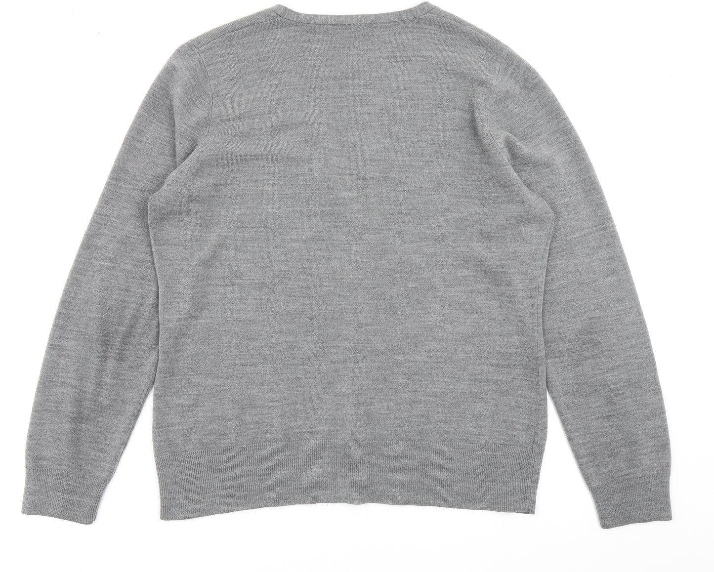 BHS Womens Grey  Knit Cardigan Jumper Size 16